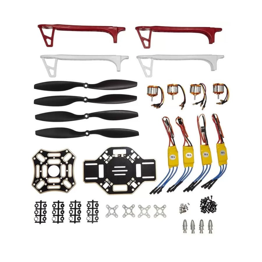 Corps de drone quadrirotor ZMR F450 + Kit d'alimentation XXD2212 Moteur 1000KV + ESC 30A + Ensemble d'hélices 1045