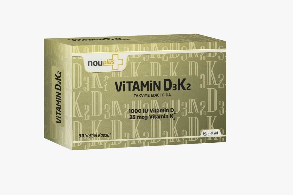 NOUPLUS VİTAMİN D3K2 SOFTJEL KAPSÜL