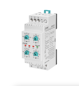 Trifaze Aşırı Düşük Gerilim Kontrol  Tense GKM-02F