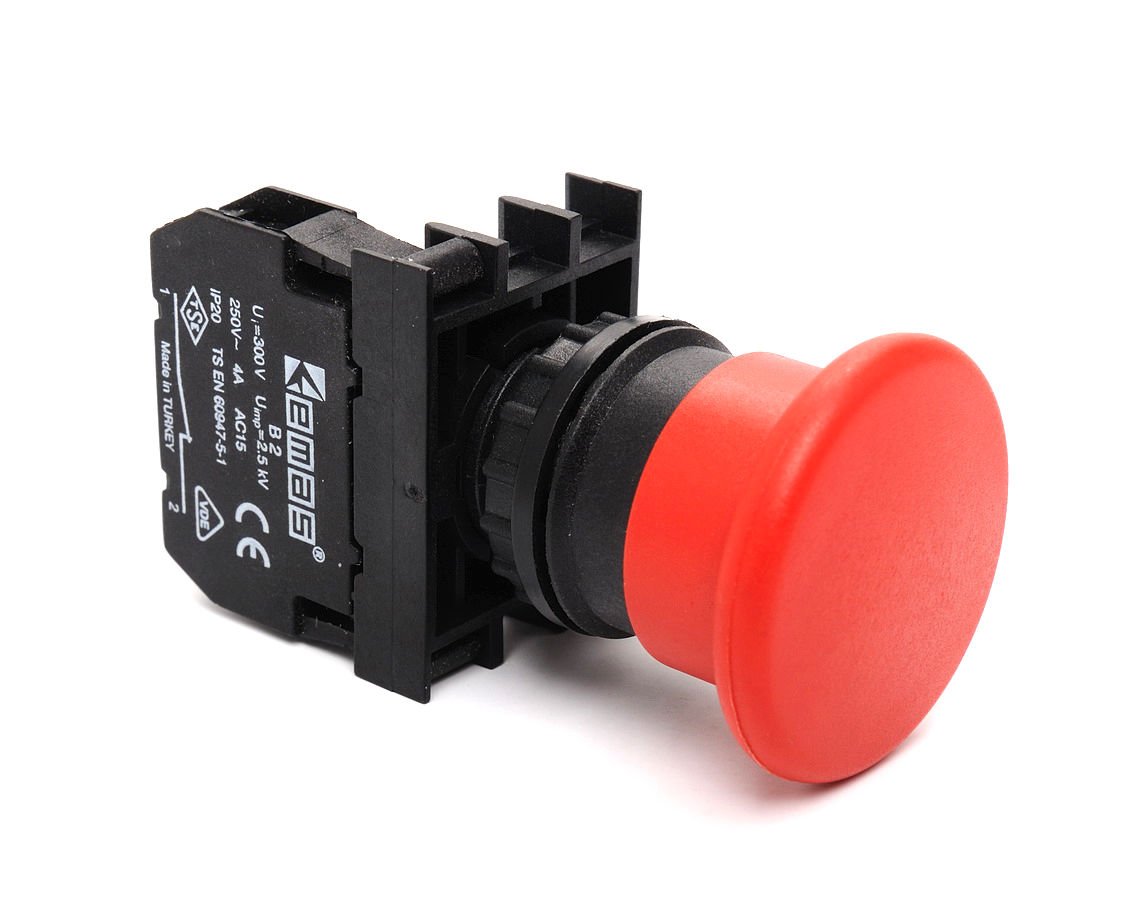 Buton Acil Stop Mandallı  Emas B200E