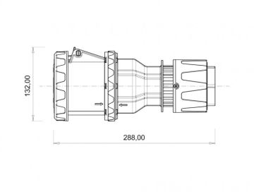 Uzatma Priz 5/125A. Bemis BC3-6505-7312