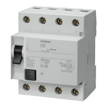 Ma Kaçak Akım Koruma Rölesi 5Sm 4X100A 30 Siemens 5SM3348-6