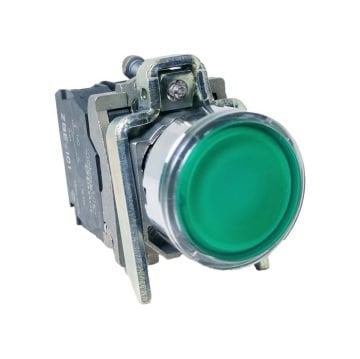 Schneider XB4BW33M5  Işıklı Yaylı Buton Yeşil 22MM 230V AC
