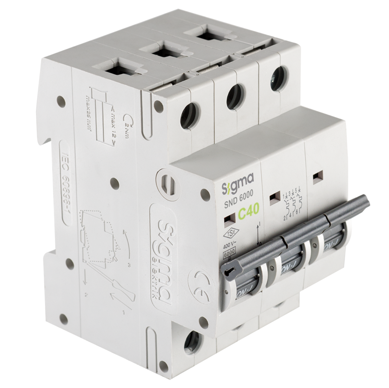 Otomatik Sigorta C3X40A 6Ka Sigma 6SM340C