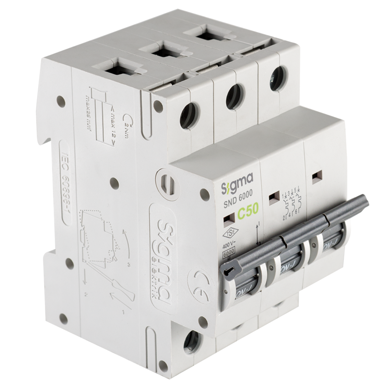 Otomatik Sigorta C3X50A 6Ka Sigma 6SM350C