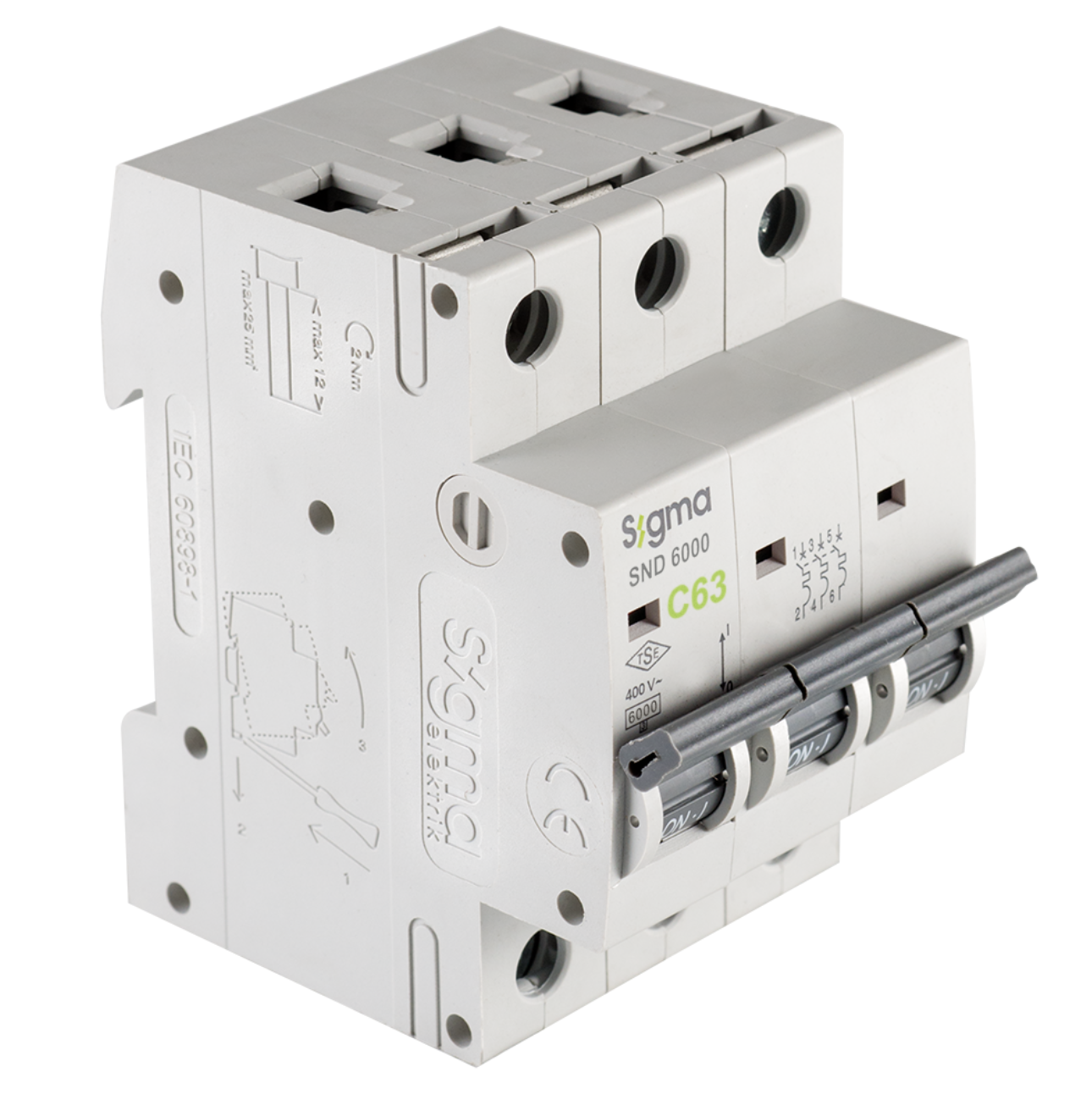 Otomatik Sigorta C3X63A 6Ka Sigma 6SM363C