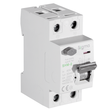 Kaçak Akım Rölesi 2X25A 30mA 6kA Sigma SHM2025030