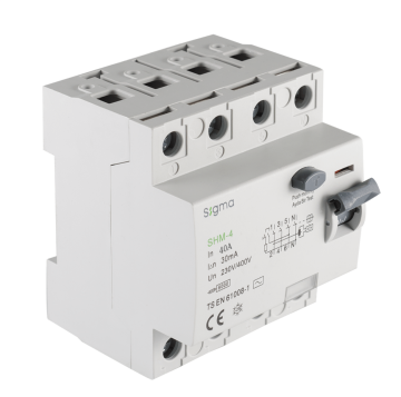 Kaçak Akım Rölesi 4X40A 300Ma Sigma SHM4040300