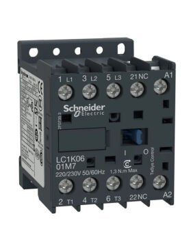 Kontaktörtör  24VAC 9A 4kW 1NK Schneider LC1K0901B7