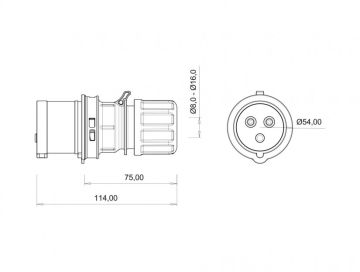 Bemis 3X16 Düz Fiş