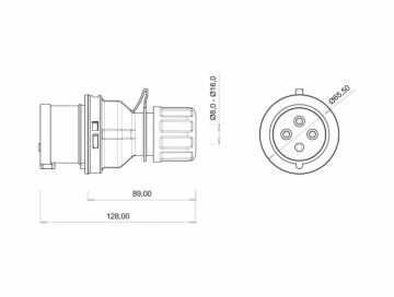 Bemis 4X16 Düz Fiş