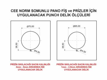 Somunlu Priz 5X16 Bemis BC1-1505-2440