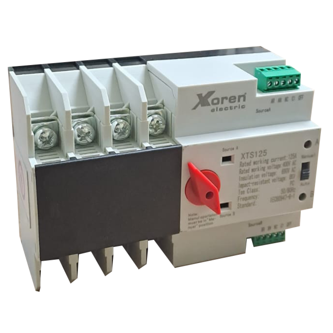 F Serisi Otomatik Transfer Şalteri 4P 125A Xkoren XTS F4-125