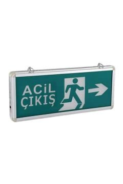 Exıt Çıkış Armatürü 3 Saat Şarzlı Cata CT-9179