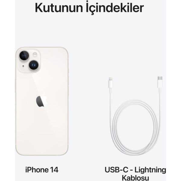 APPLE İPHONE 14 256GB STARLIGHT