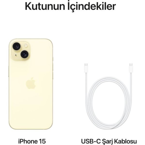 APPLE İPHONE 15 256GB YELLOW