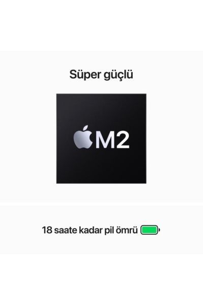 APPLE MQKQ3TU/A 15 İNCH MACBOOK AİR : APPLE M2 CHİP WİTH 8-CORE CPU 256GB MACOS 15 SPACE GRAY