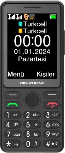 DIGIPHONE S600 SİYAH TUŞLU TELEFON