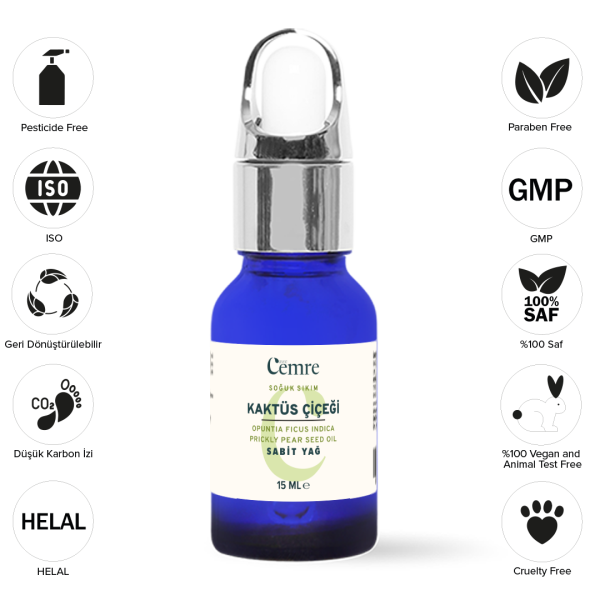 TOPTAN 6 lı Kaktüs Çiçeği Yağı 15 Ml
