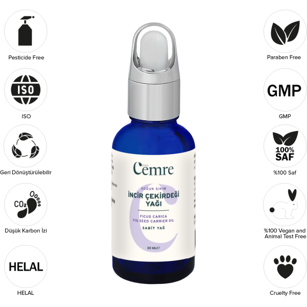 TOPTAN 6 lı İncir Çekirdeği Yağı 30 Ml
