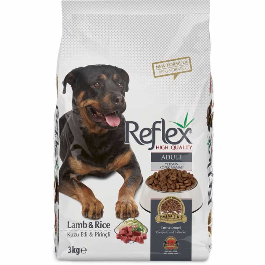 Reflex Kuzu Pirinçli Yetişkin Köpek Maması 3 Kg