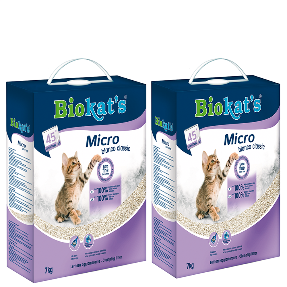 Biokats Bianco Fresh Micro Kedi Kumu 7 Kg x 2 Adet