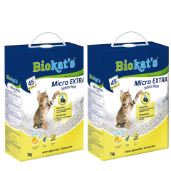 Biokats Bianco Extra Fresh Micro Kedi Kumu 7 Kg x 2 Adet