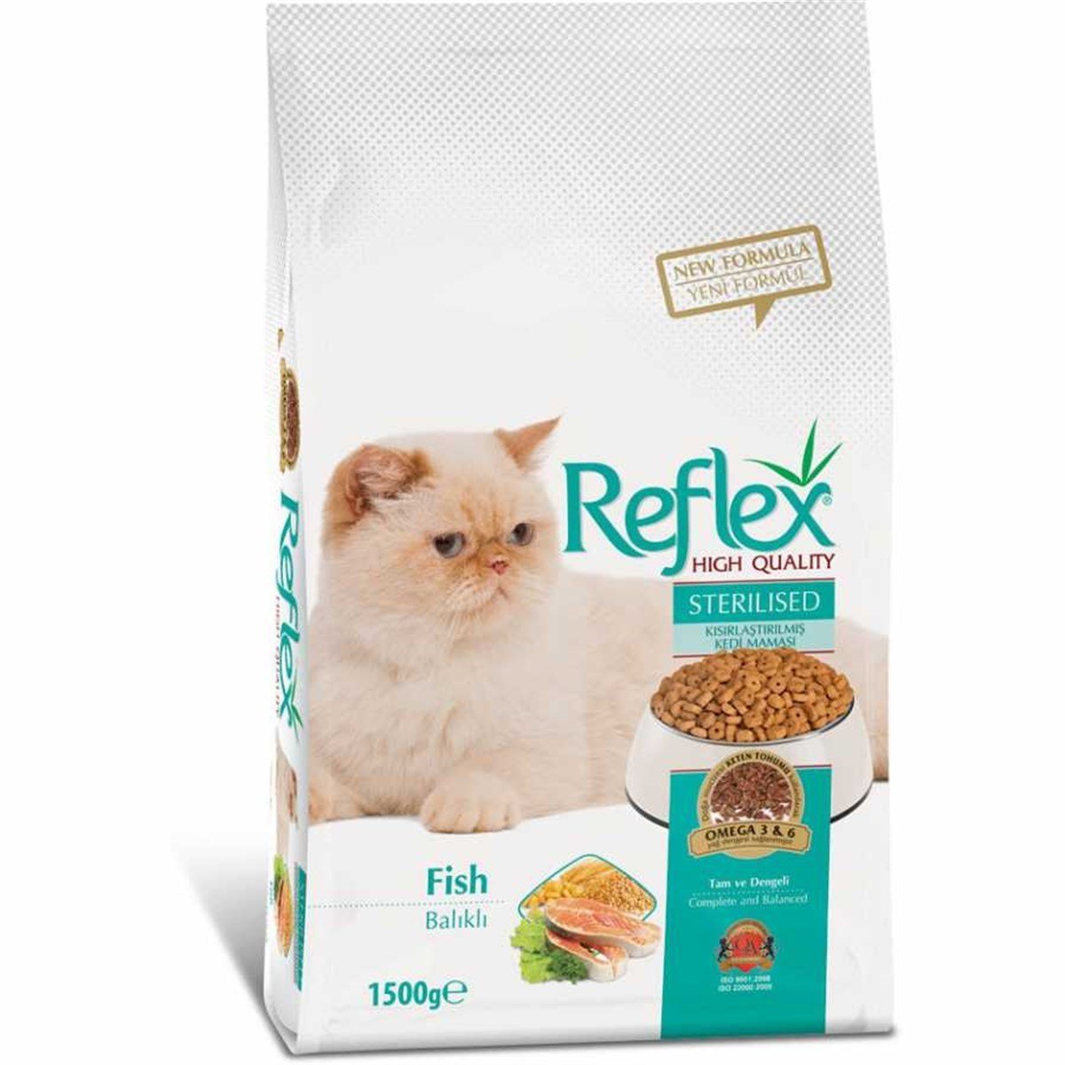 Reflex Sterilised Kısırlaştırılmış Balıklı Yetişkin Kedi Maması 1,5 Kg