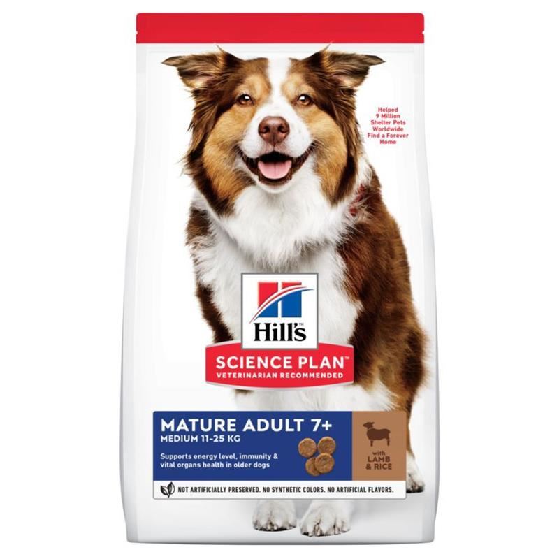 Hills Mature +7 Lamb & Rice Kuzu Etli Pirinçli Yaşlı Köpek Maması 14 Kg