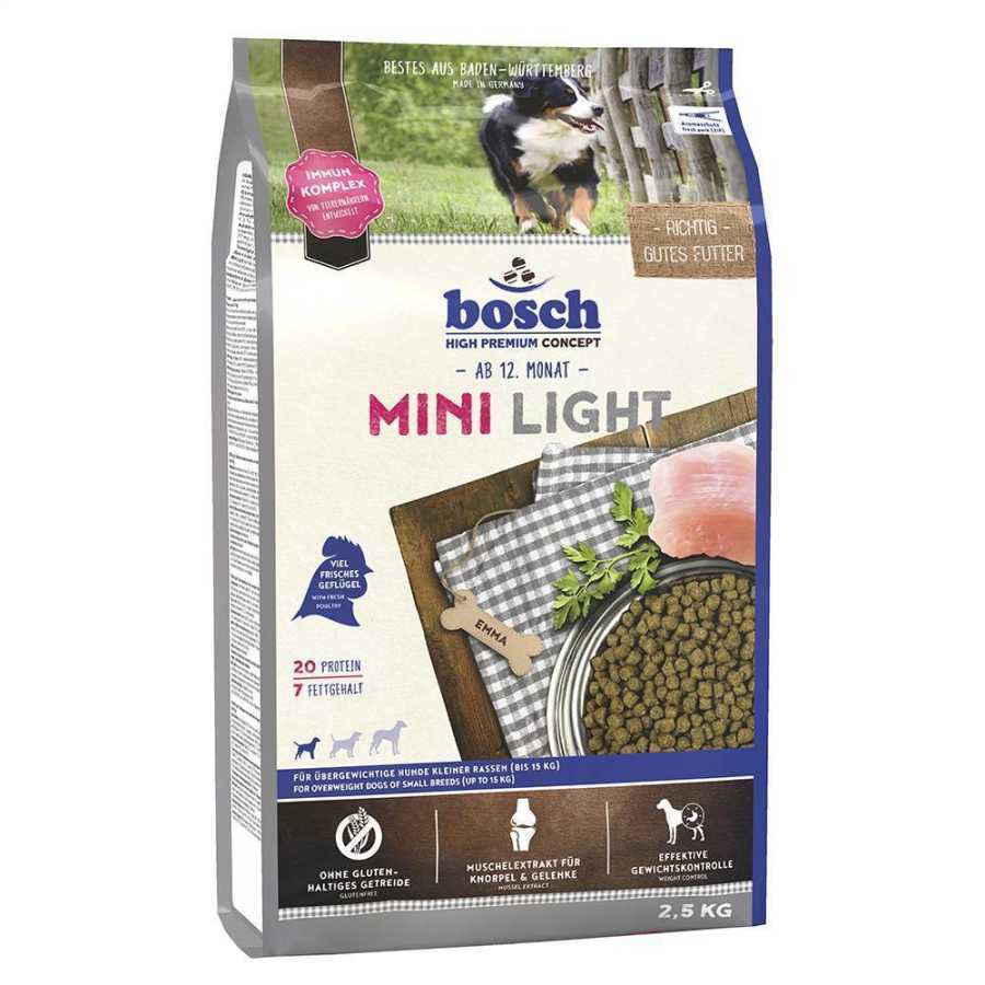 Bosch Mini Light Taze Kümes Hayvanlı Yetişkin Light Köpek Maması 2.5 Kg