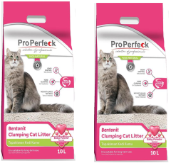 Pro Perfeck Bebek Pudra Kokulu Bentonit Kedi Kumu 10 Lt X 2 Adet