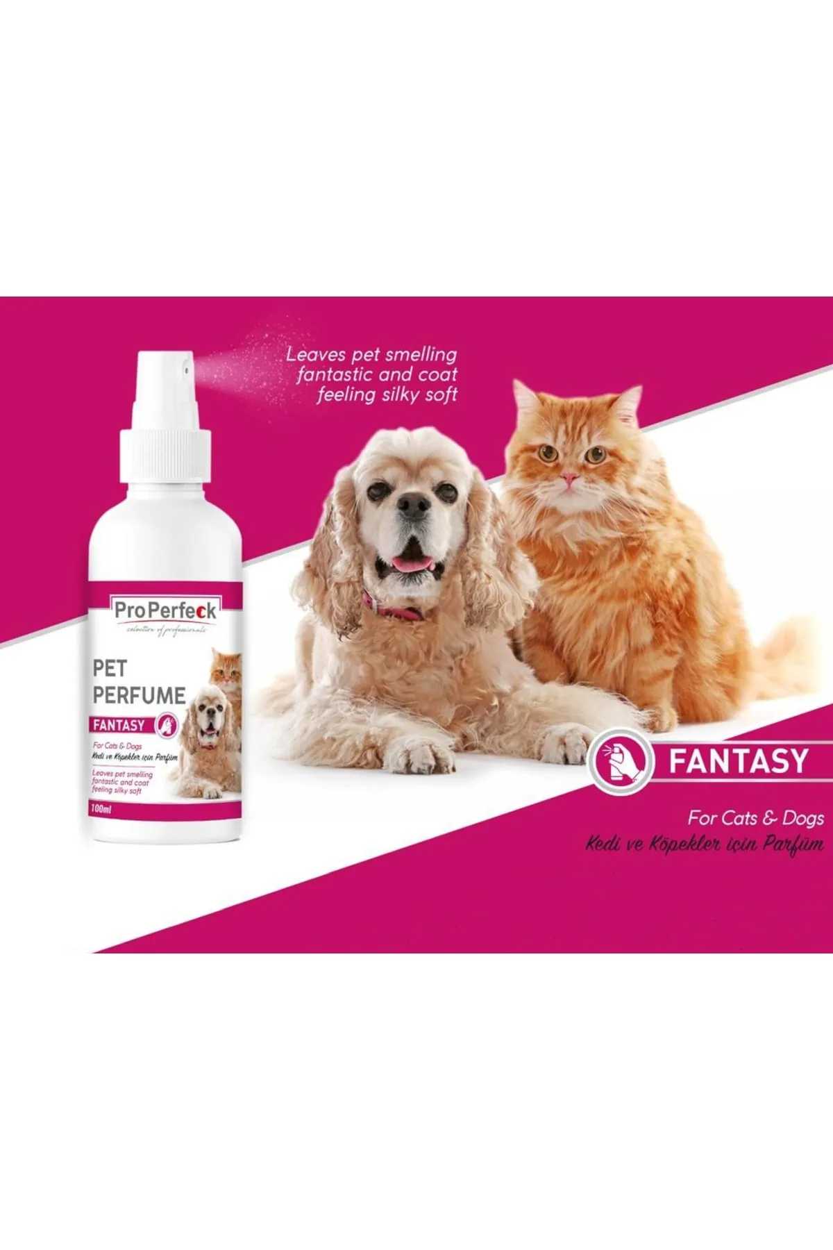 Pro Perfeck Fantasy Kedi Ve Köpek Tüy Bakım Spreyi Parfümü 100 Ml