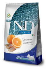 N&D Ocean Balık Portakal Tahılsız Küçük Irk Yetişkin Köpek Maması 7Kg
