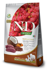 N&D Quinoa Skin&Coat Geyik Etli Kinoalı Hindistan Cevizli Yetişkin Köpek Maması 2,5kg