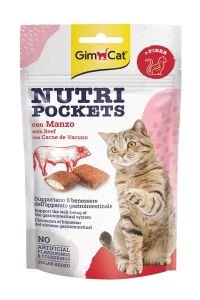 Gimcat Nutripockets Kedi Ödülü Biftekli Malt 60Gr