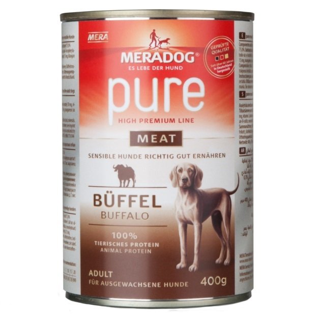 Meradog Tahılsız Buffalo Etli Köpek Konservesi 400 Gr