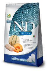 N&D Ocean Morina Balığı, Balkabağı & Kavun Puppy Medium & Maxi Köpek Maması 2,5 Kg