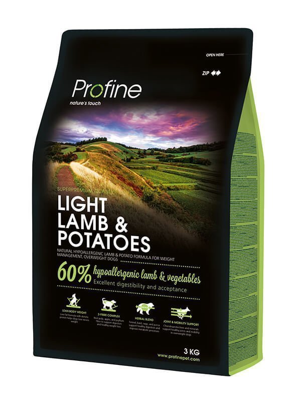 Profine Light Lamb Az Tahıllı Hipoalerjenik Kuzu Etli & Patatesli Diyet Köpek Maması 3 Kg