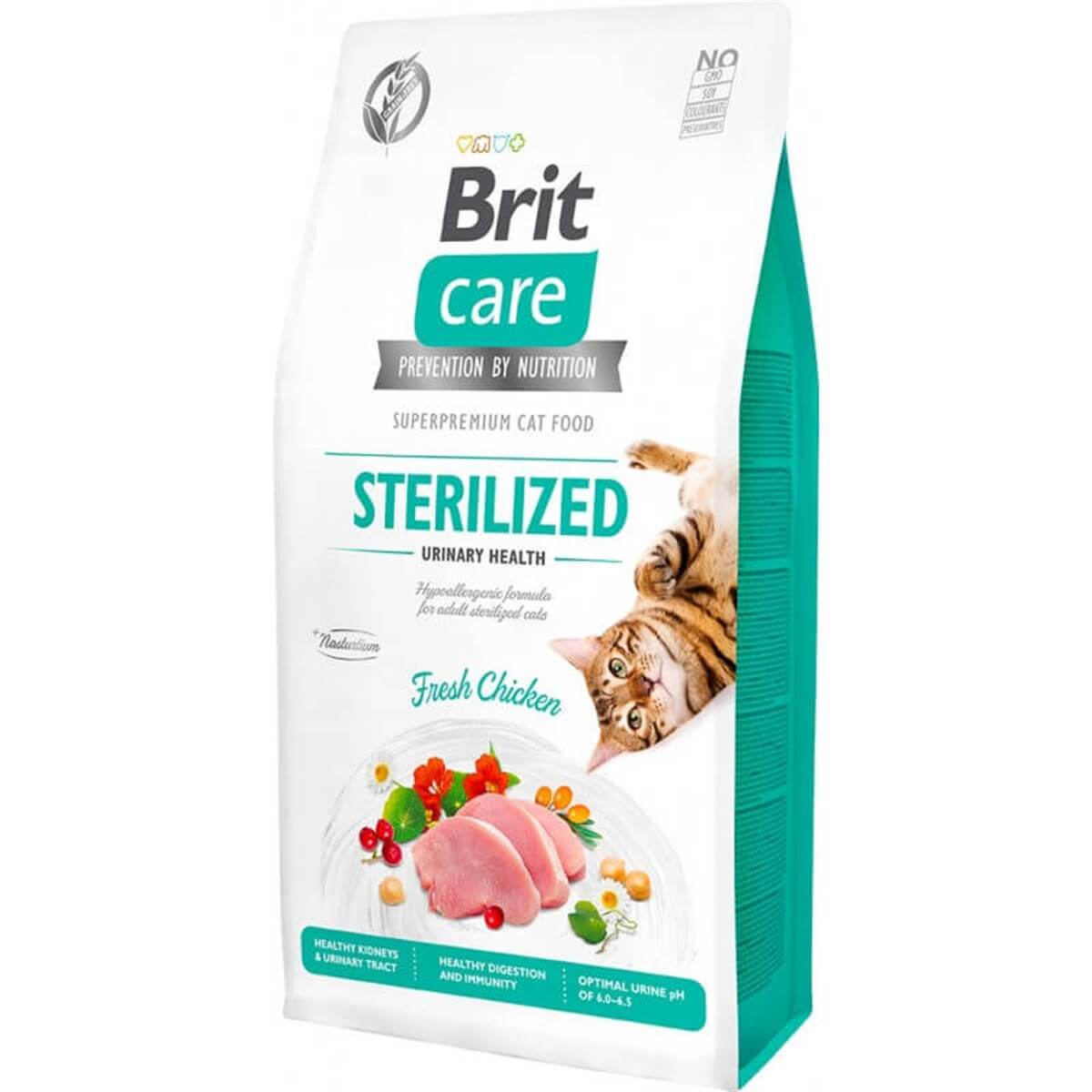 Brit Care Tahılsız Sterilised Urinary Tavuklu Kedi Maması 2kg