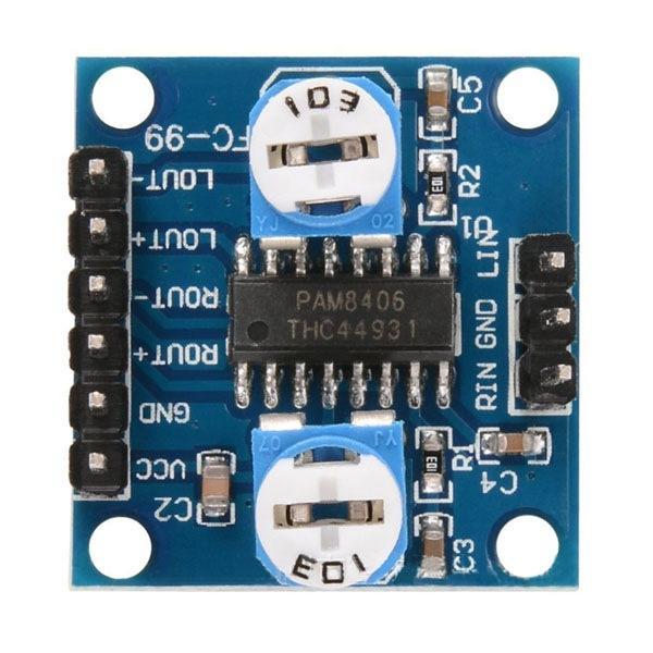 PAM8406 2*5W MİNİ DİJİTAL SES YÜKSELTİCİ