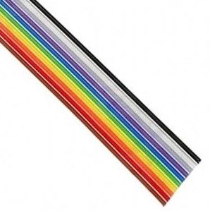16Pin Kablo Flat 1.27mm 28AWG 7x0.1mm Rekli
