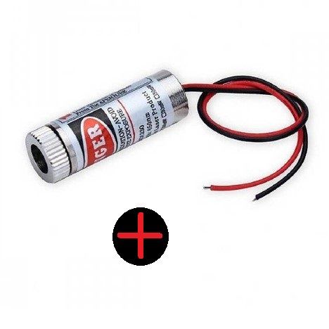 12mm 650nm 5mw Kırmızı Çapraz Kafalı Lazer
