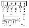 SIL 10.9-1K  SIP Networs & Array 1K9+1  %2 10pin