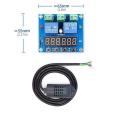 XH-M452 DC 12V 10A dijital LED Çift Çıkış Sıcaklık ve Nem Kontrol Modülü