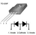 F20UP20DP DIODE 2X10A 200V 15nS TO220