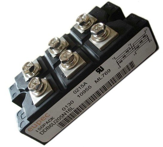 DDB6U205NL16 DIODE Three Phase 205A 1600V