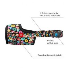 Waudog Collar Köpek Ağızlığı Donuts desenli boyut 14-20 cm