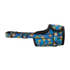 Waudog Collar Köpek Ağızlığı WOW desenli boyut 14-20 cm
