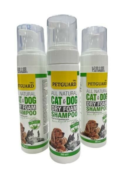 PETGUARD KEDİ KÖPEK KÖPÜK ŞAMPUAN ALOVERA 200 ML