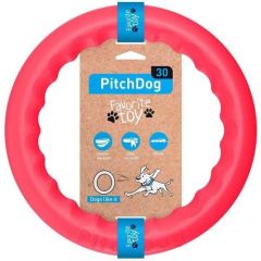 PitchDog Collar Plastik Halka Köpek Oyuncağı Pembe 28 Cm